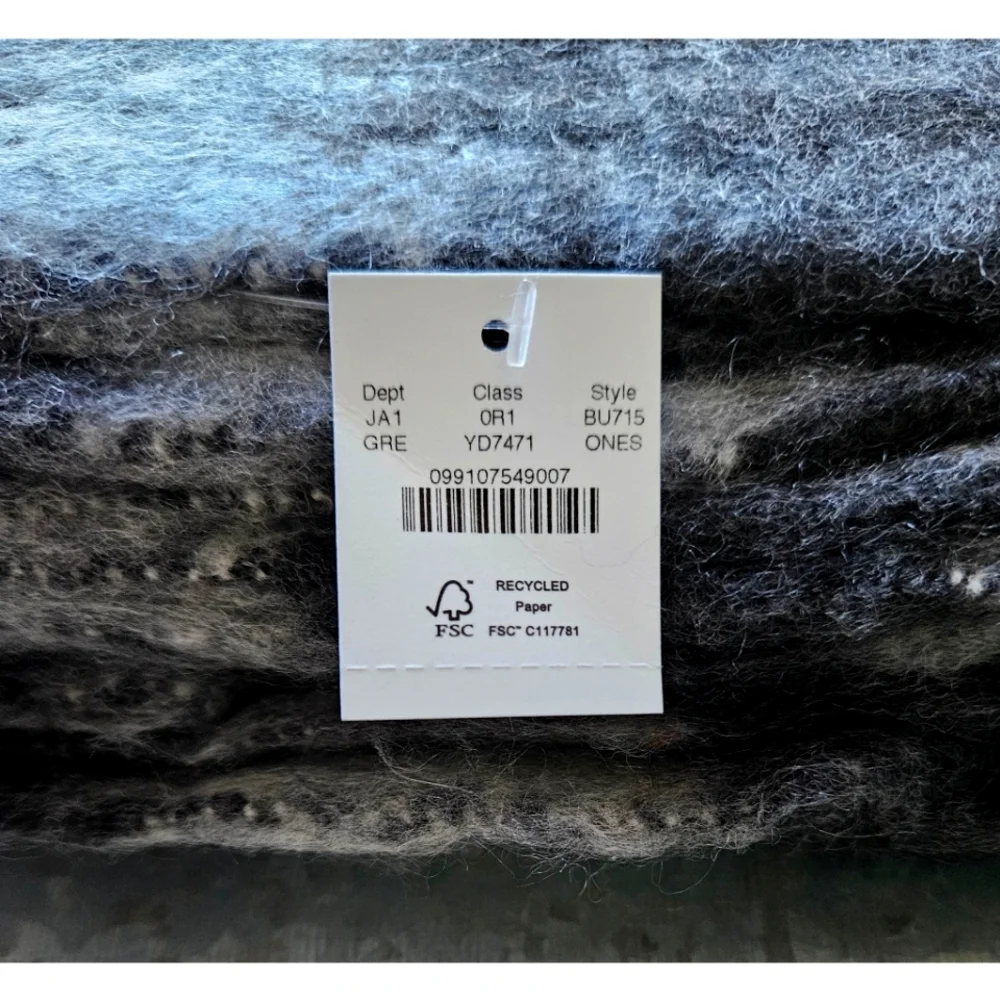 J.Crew Brushed Woven Scarf in Stripe